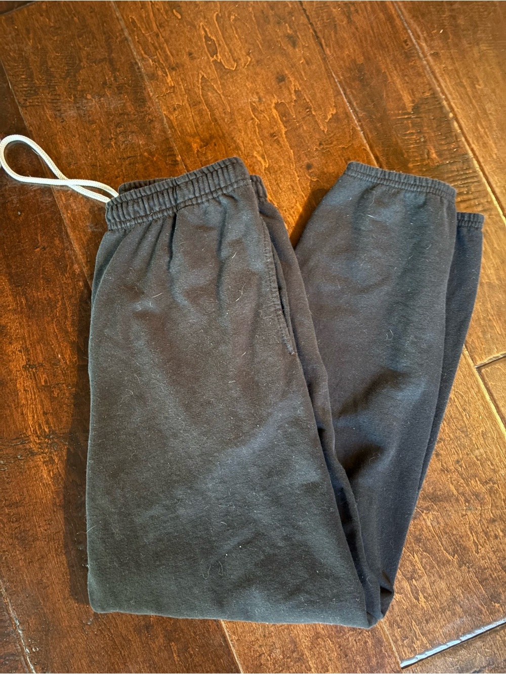 Athletic Works Black Sweatpants with Drawstring